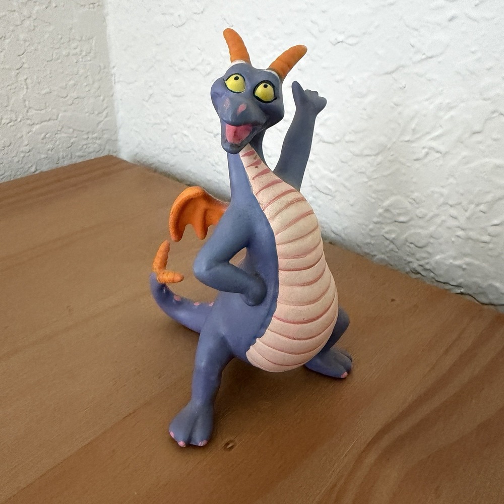 Rare Disney Figment Collectible Figure Epcot Purple Dragon Vtg 80s Figurine